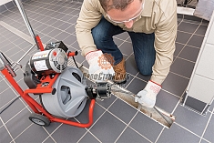 Эксплуатация прочистной машины барабанного типа Ridgid K-400