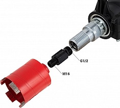 Применение переходника для подрозетников Diam M16 папа-G1/2" папа Применение переходника для подрозетников Diam M16 папа-G1/2" папа